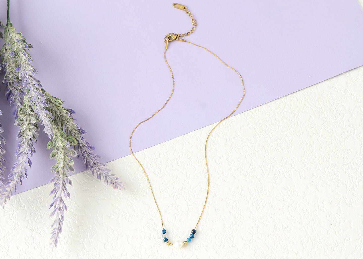 Pearl Pendant Necklaces for Women Dainty Gold Plated Chain Beach Necklace