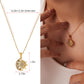 Alilang Gold Toned Stainless Steel Star Moon Sun and Heart Pendant Necklace