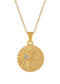 Alilang Gold Toned Stainless Steel Star Moon Sun and Heart Pendant Necklace