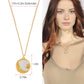Alilang Gold Toned Stainless Steel Star Moon Sun and Heart Pendant Necklace