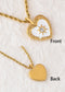 Alilang Gold Toned Stainless Steel Star Moon Sun and Heart Pendant Necklace