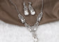 Elegant Crystal Bridal Necklace Earrings Set ¨C Rhinestone Wedding Party Costume Jewelry for Brides and Bridesmaids