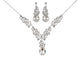 Elegant Crystal Bridal Necklace Earrings Set ¨C Rhinestone Wedding Party Costume Jewelry for Brides and Bridesmaids
