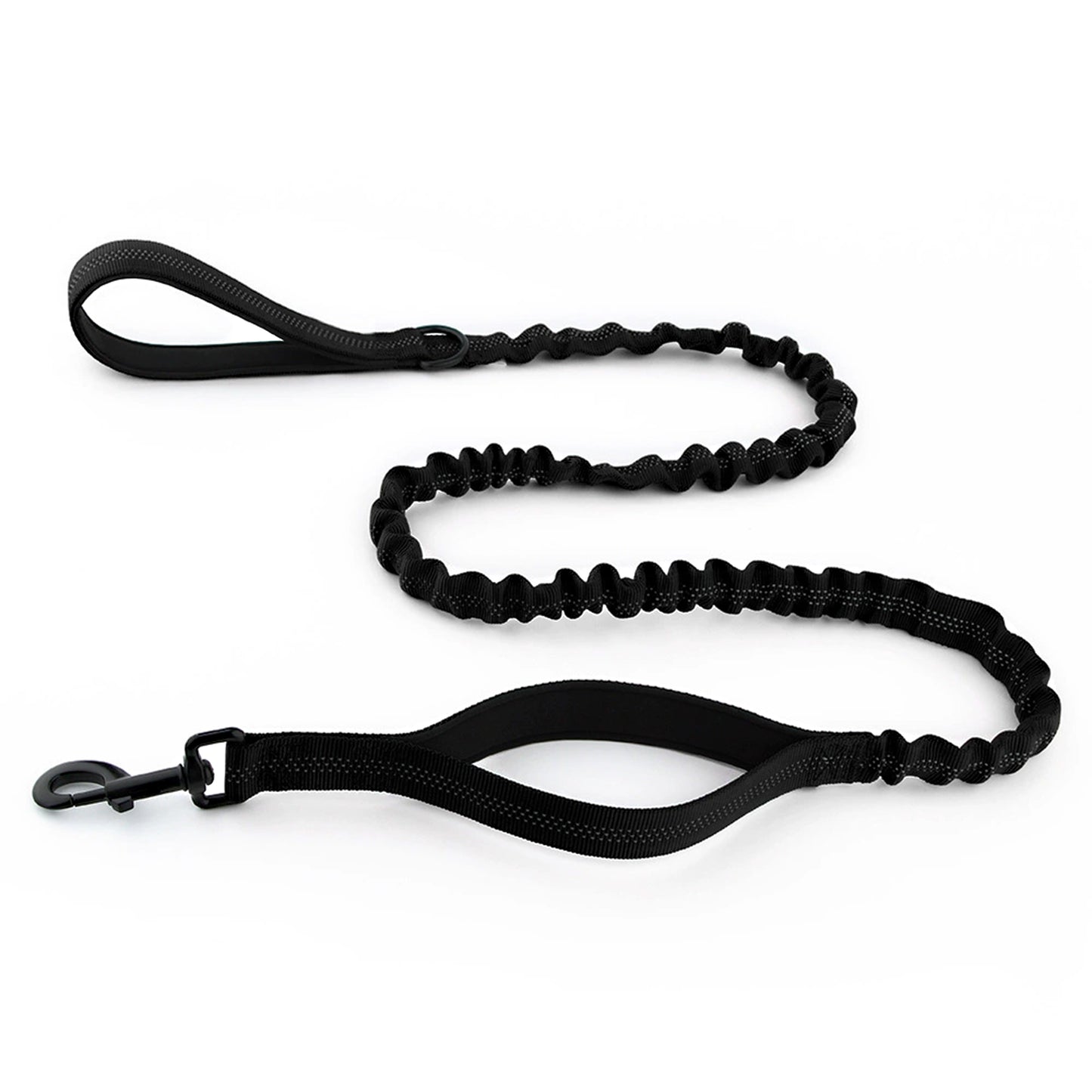 Dog Leash Reflective Comfort Dual Handle Elastic Pet Training Leash