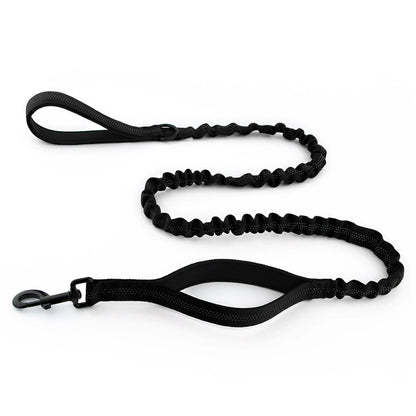 Dog Leash Reflective Comfort Dual Handle Elastic Pet Training Leash
