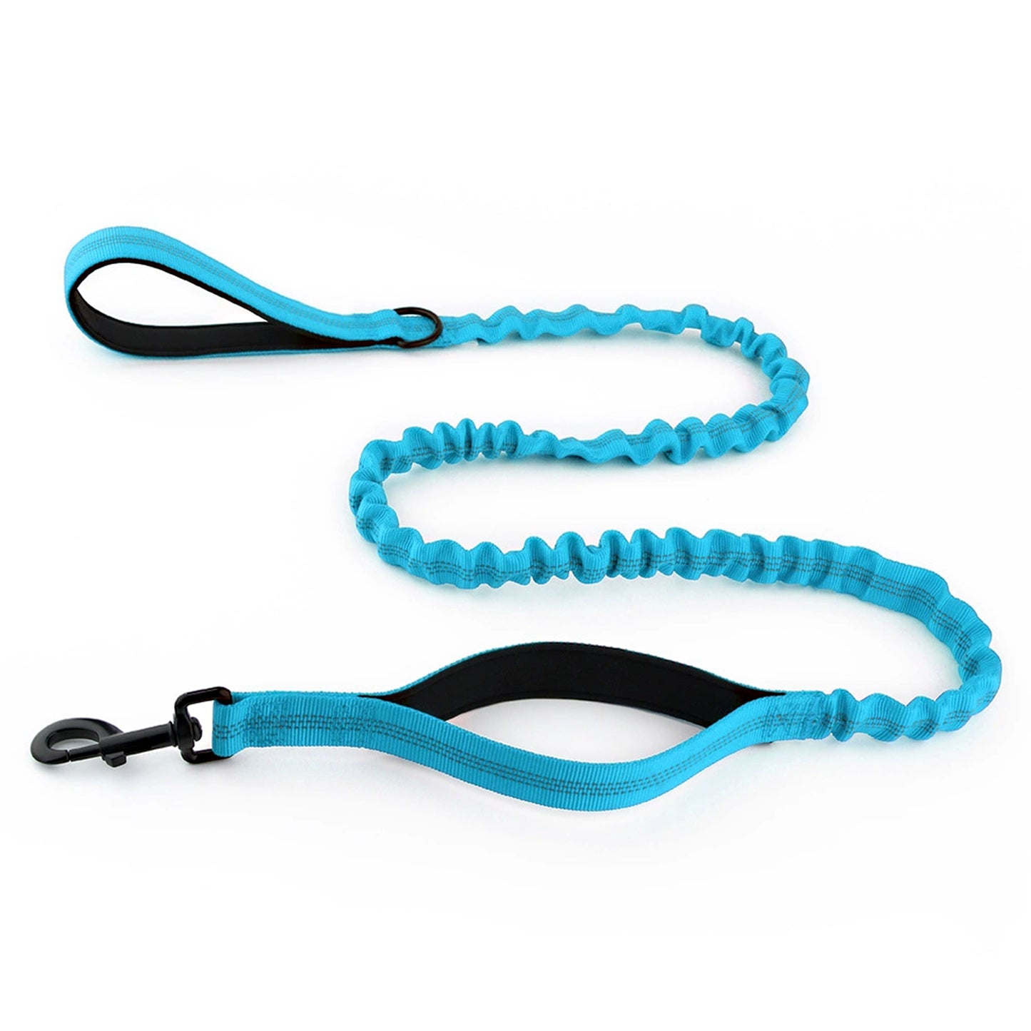 Dog Leash Reflective Comfort Dual Handle Elastic Pet Training Leash