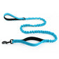 Dog Leash Reflective Comfort Dual Handle Elastic Pet Training Leash