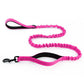 Dog Leash Reflective Comfort Dual Handle Elastic Pet Training Leash