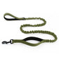 Dog Leash Reflective Comfort Dual Handle Elastic Pet Training Leash