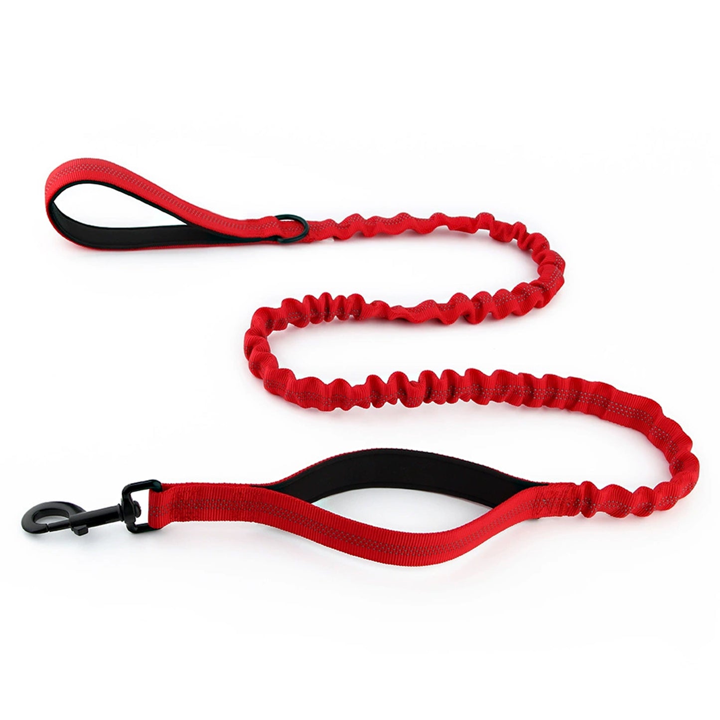 Dog Leash Reflective Comfort Dual Handle Elastic Pet Training Leash