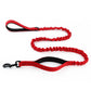 Dog Leash Reflective Comfort Dual Handle Elastic Pet Training Leash