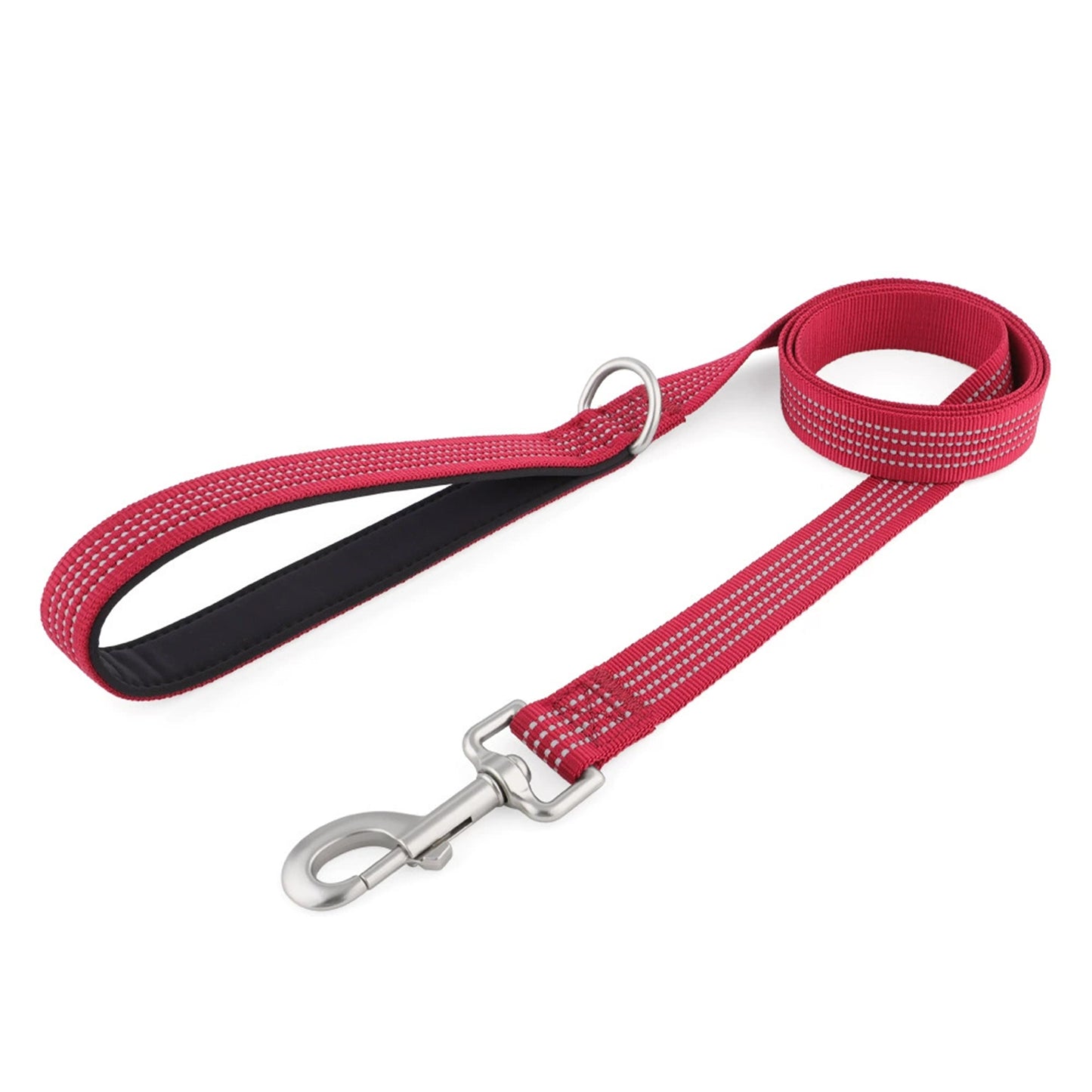 Dog Leash Padded Handle Comfort Reflective Nylon Pet Leash for All Breeds 4ft and 5ft