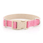 Dog Collar Adjustable Lightweight Comfort Cotton-Linen Pet Collars for All Breeds
