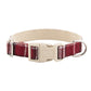 Dog Collar Adjustable Lightweight Comfort Cotton-Linen Pet Collars for All Breeds
