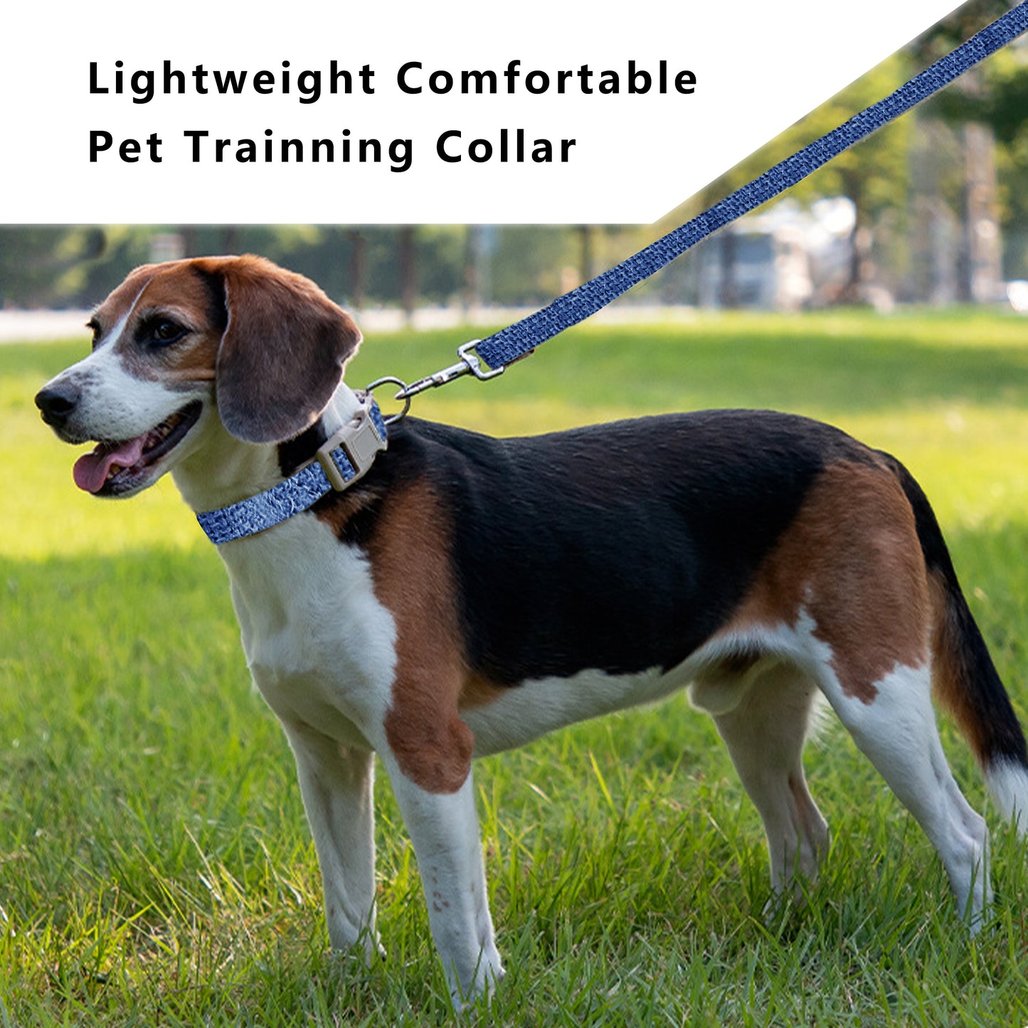 Dog Collar Adjustable Lightweight Comfort Cotton-Linen Pet Collars for All Breeds