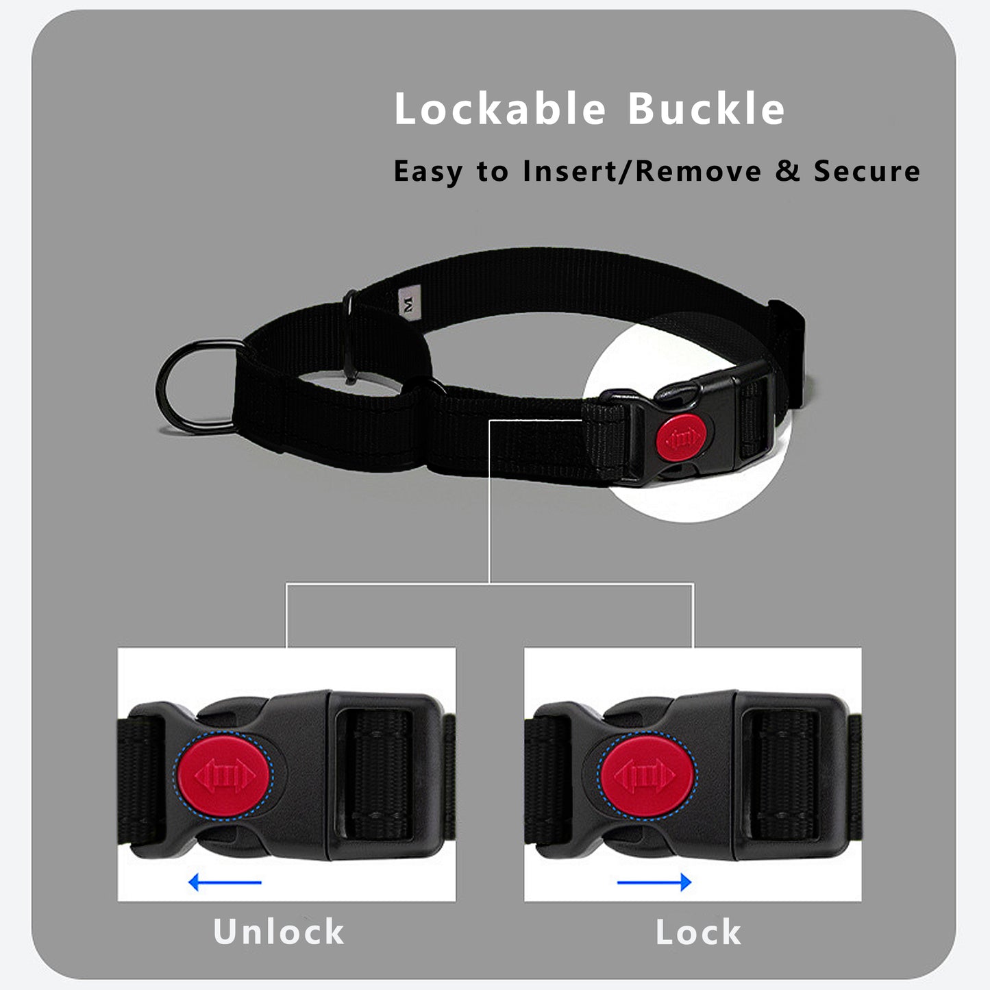 Dog Collar Adjustable Reflective Comfort Nylon Pet Collars for All Breeds