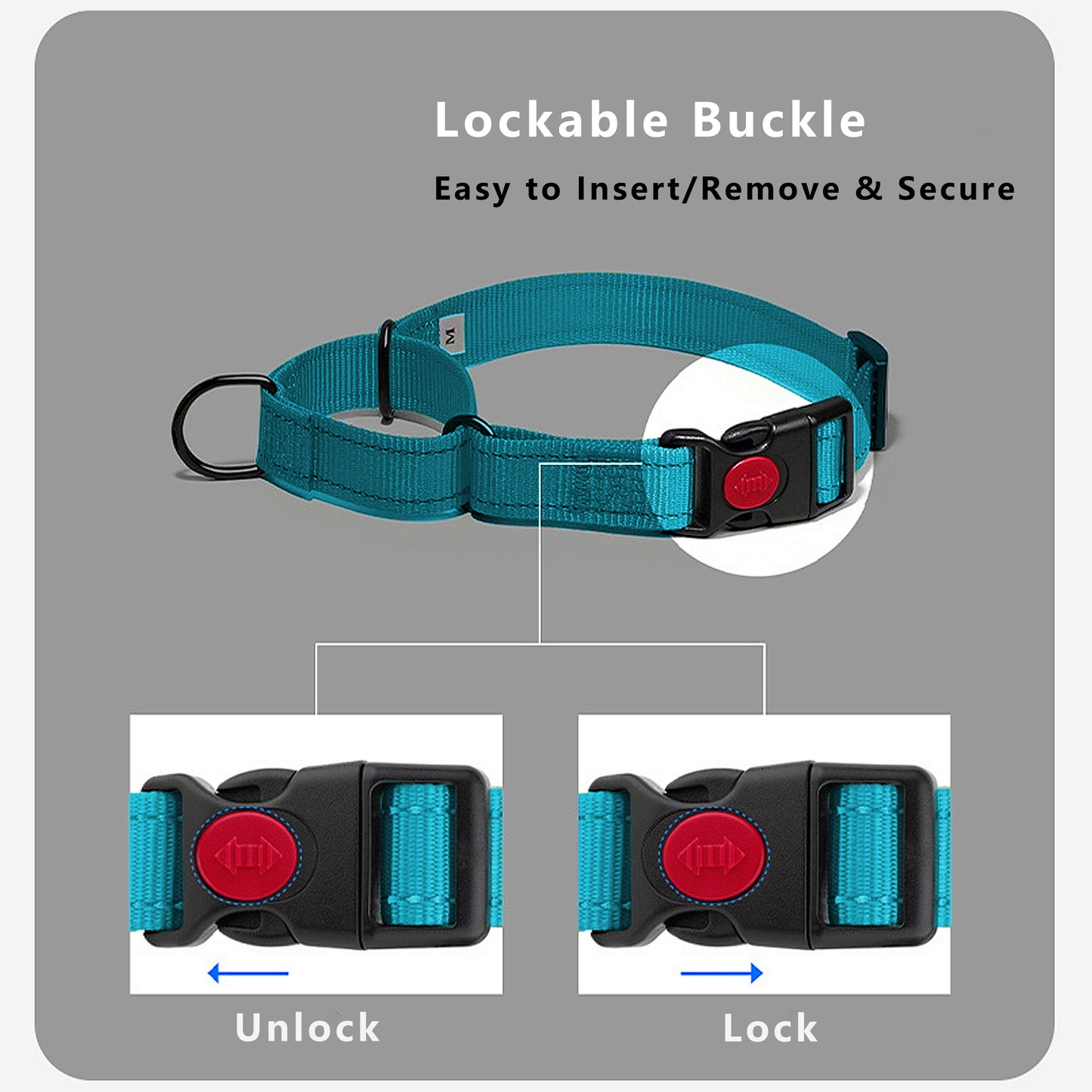 Dog Collar Adjustable Reflective Comfort Nylon Pet Collars for All Breeds