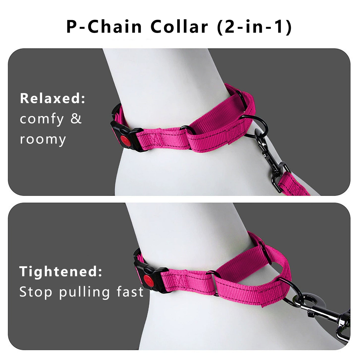 Dog Collar Adjustable Reflective Comfort Nylon Pet Collars for All Breeds