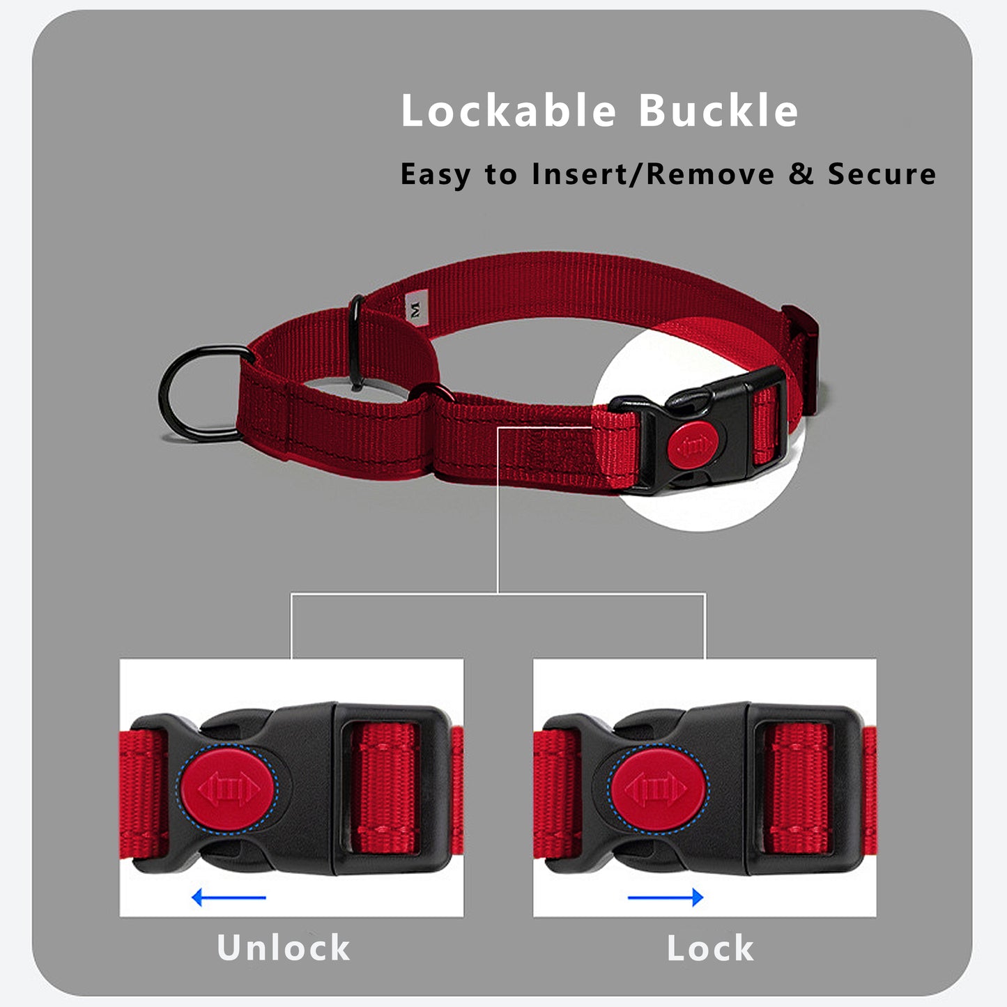 Dog Collar Adjustable Reflective Comfort Nylon Pet Collars for All Breeds