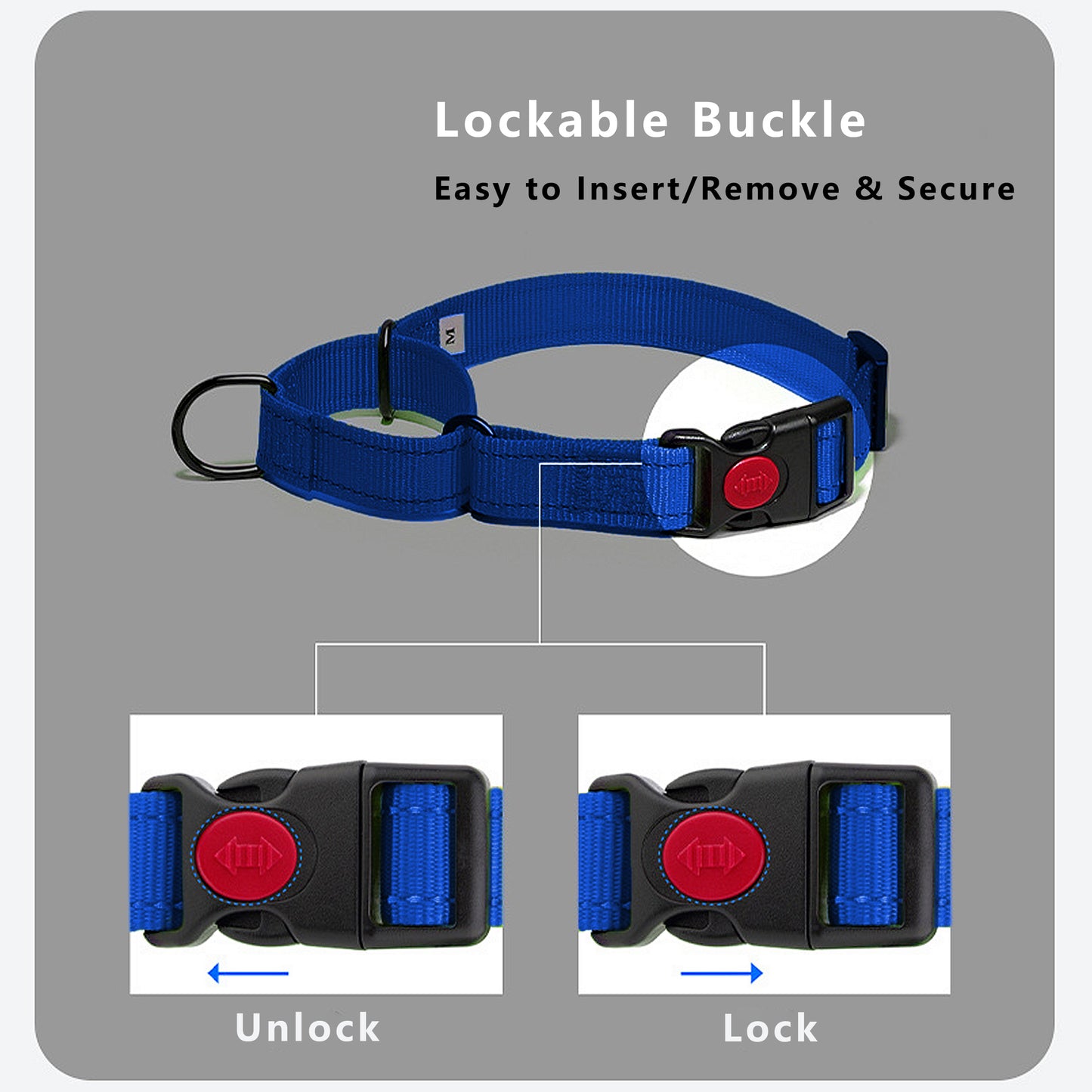 Dog Collar Adjustable Reflective Comfort Nylon Pet Collars for All Breeds