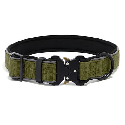 Dog Collar Reflective Comfort Padded Adjustable Adventure Nylon Pet Collars for All Breeds