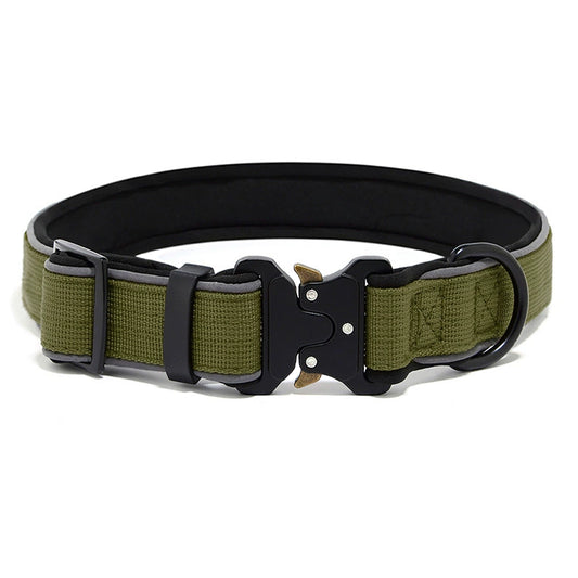 Dog Collar Reflective Comfort Padded Adjustable Adventure Nylon Pet Collars for All Breeds