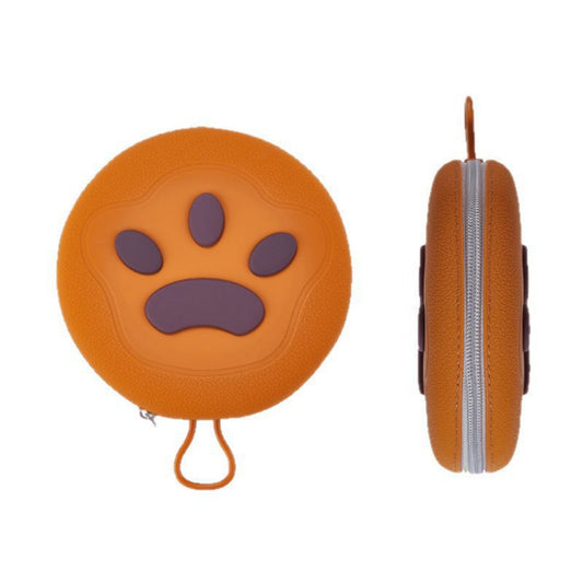 Portable Foldable Pet Feeding Bowl with Double Collapsible Design and Zipper Storage Case