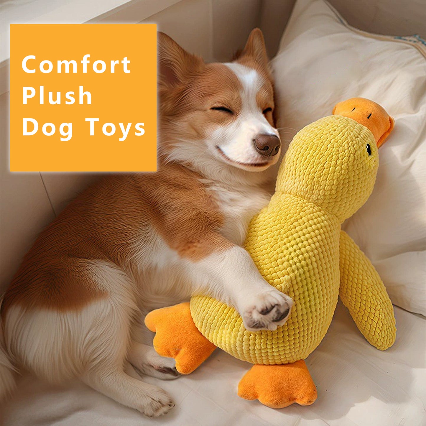 Plush Dog Chew Toys, Squeaky Pet Toys, Stuffed Comfort Dog Toys, Interactive Tug of War Puppy Toys