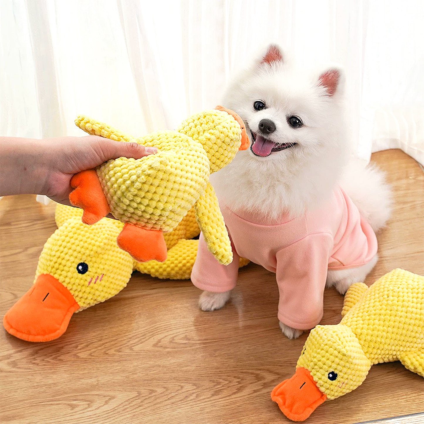 Plush Dog Chew Toys, Squeaky Pet Toys, Stuffed Comfort Dog Toys, Interactive Tug of War Puppy Toys
