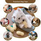 Interactive Squeaky Dog Toys for Boredom, Peanut Shaped, Teeth Cleaning Pet Chew Toys