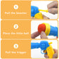 Interactive Cat Silent Fuzzy Ball Fetch Toy with 1 Gun Launcher for Bored Indoor Adult Cats and Kitties