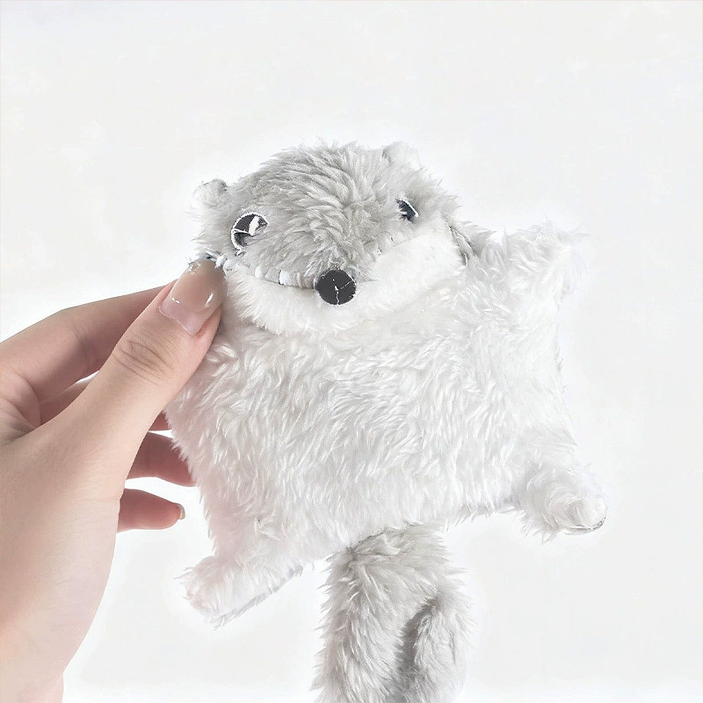 Cat Interactive Chew & Squeaky Toy - Cute Plush Flying Squirrel - for Indoor Cats & Kittens