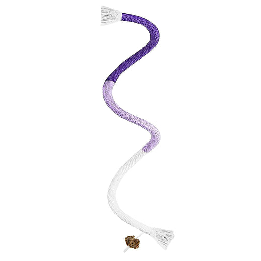 Cat Chew Cotton Rope, Interactive Cat Chew Toy for Teeth Cleaning, Silent Cat String Dental Toys