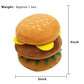 Interactive Dog Simulation Fast Food Themed Plush Squeaky Toys for Pet Training, Puppy Chewing