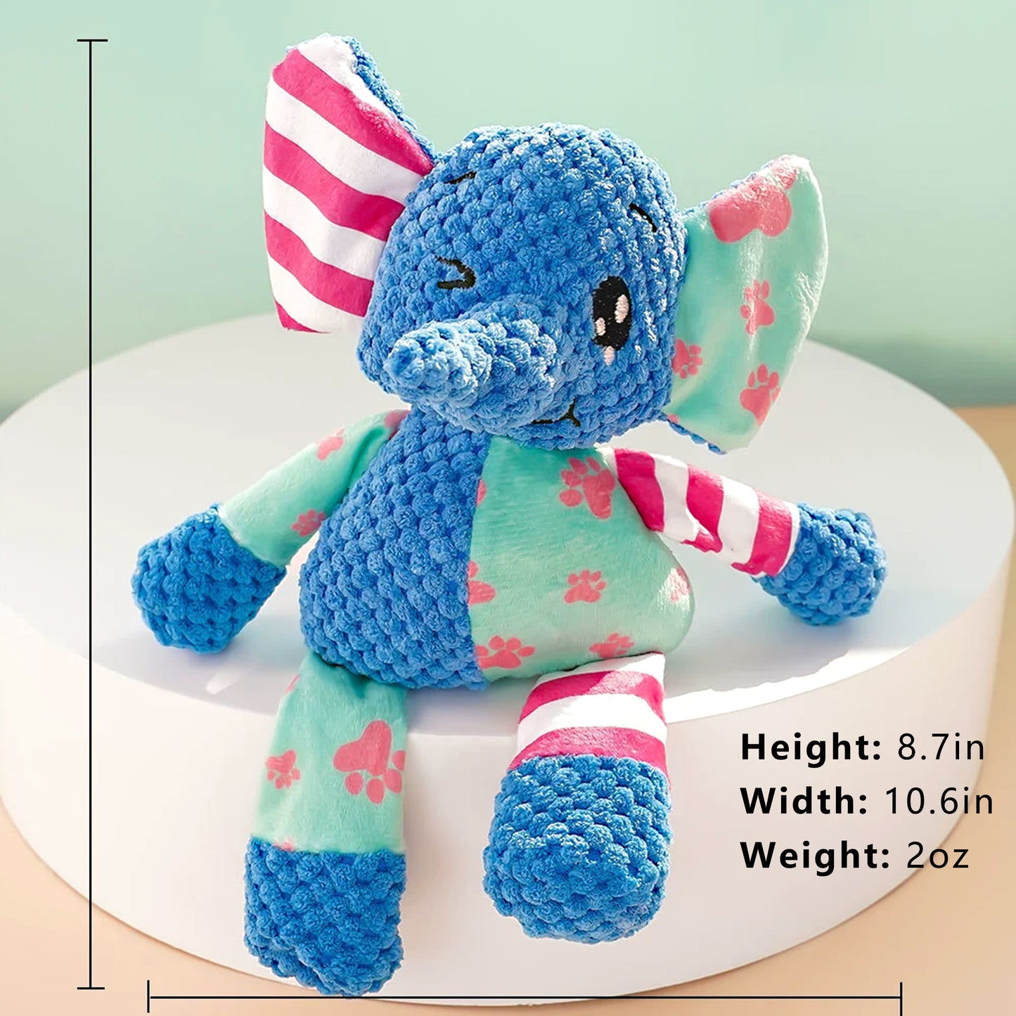 Interactive Dog Squeaky Chew Toys Plush Crinkle Dog Toys Treat Boredom Pet Training Teeth Cleaning