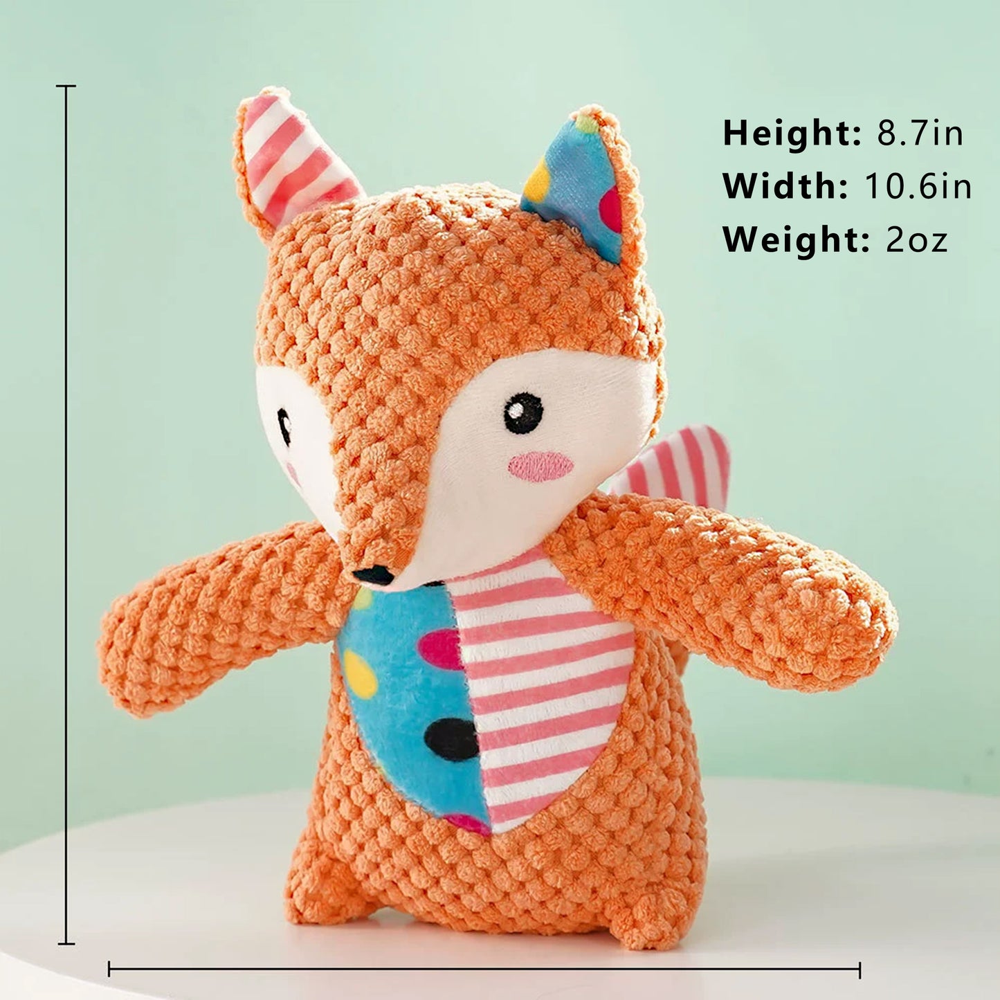 Interactive Dog Squeaky Chew Toys Plush Crinkle Dog Toys Treat Boredom Pet Training Teeth Cleaning