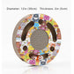 Round Cat Scratcher Toy with Jingle Balls Corrugated Cardboard Puzzle Interactive Cat Activity Board