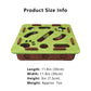 Interactive Cat Puzzle Toy with Felt Top and Jingle Balls Durable Indoor Cat Activity Board
