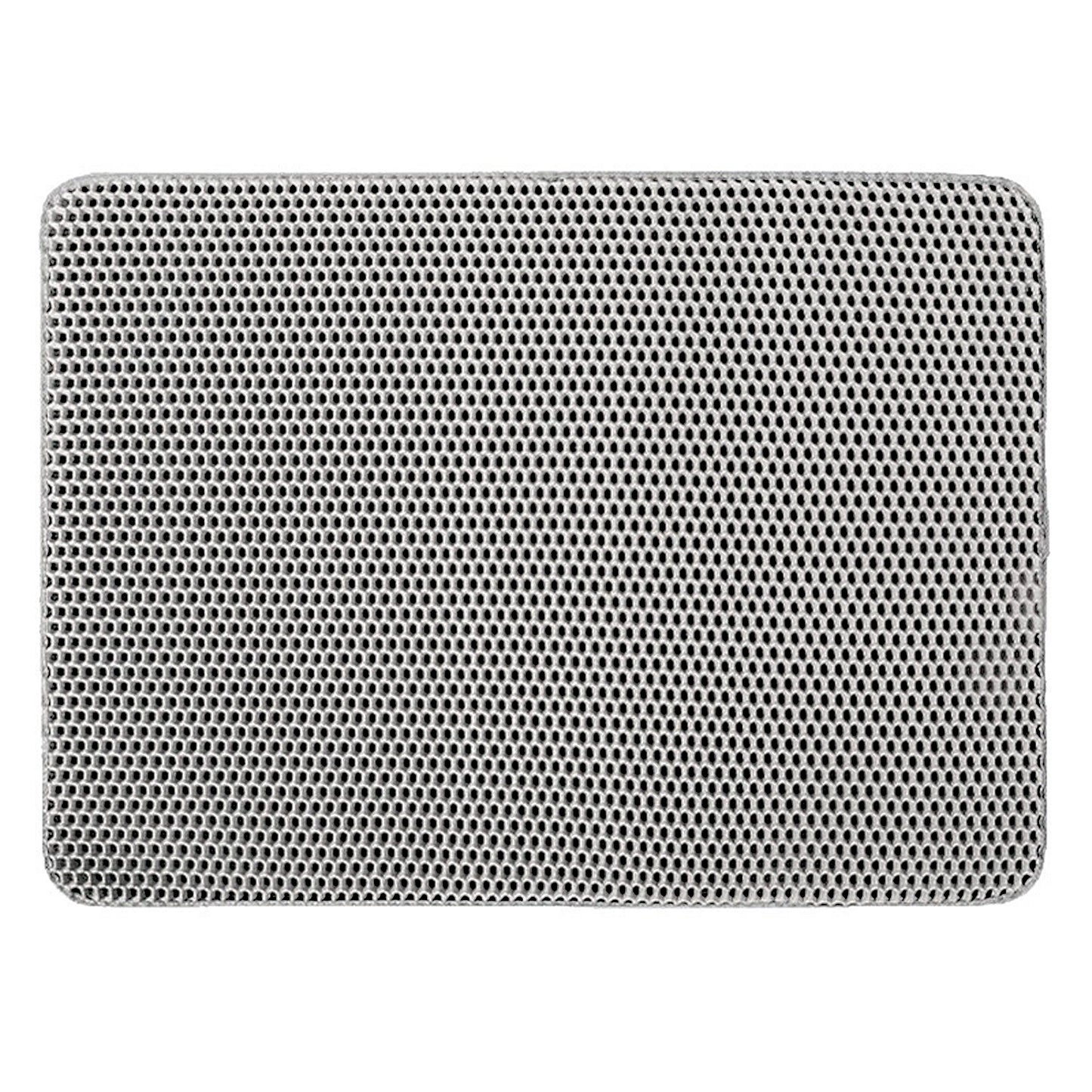 Cat Litter Trapping Mat 24*18in Double Layer Honeycomb Design Soft EVA Non Slip Easy Clean