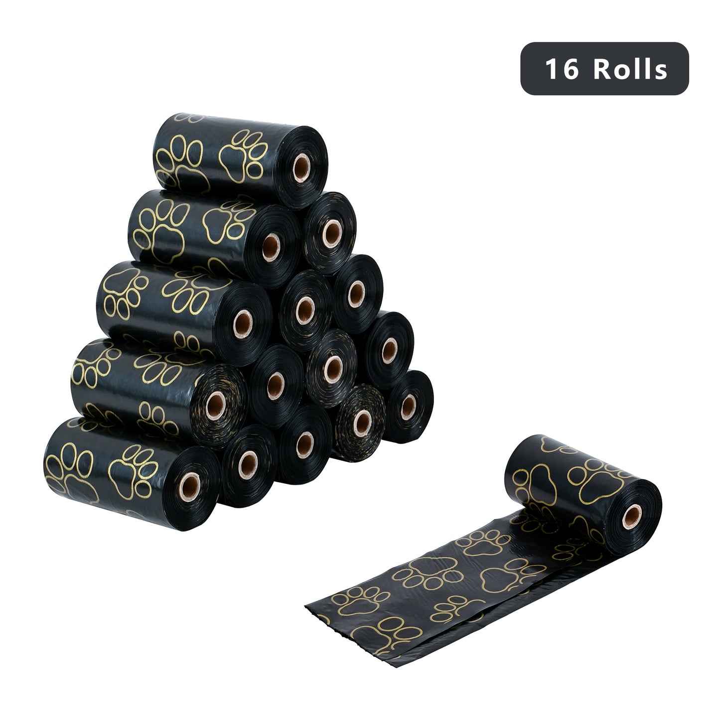 Dog Waste Bags 240 Bags in 16 Rolls Leakproof Easy Tear Unscented Pet Cleanup Bags