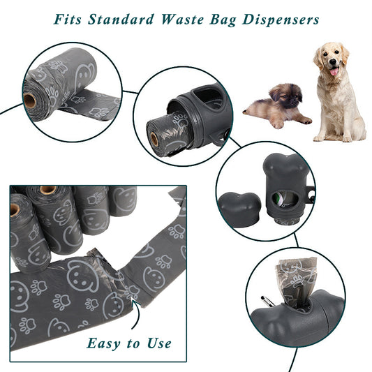 Dog Waste Bags 240 Bags in 16 Rolls with Dispenser Leakproof Pet Trash Bags with Easy Tie Handle