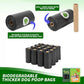 Biodegradable Dog Waste Bags Leakproof Easy Tear Black Cleanup Bags with Dispenser for Pets