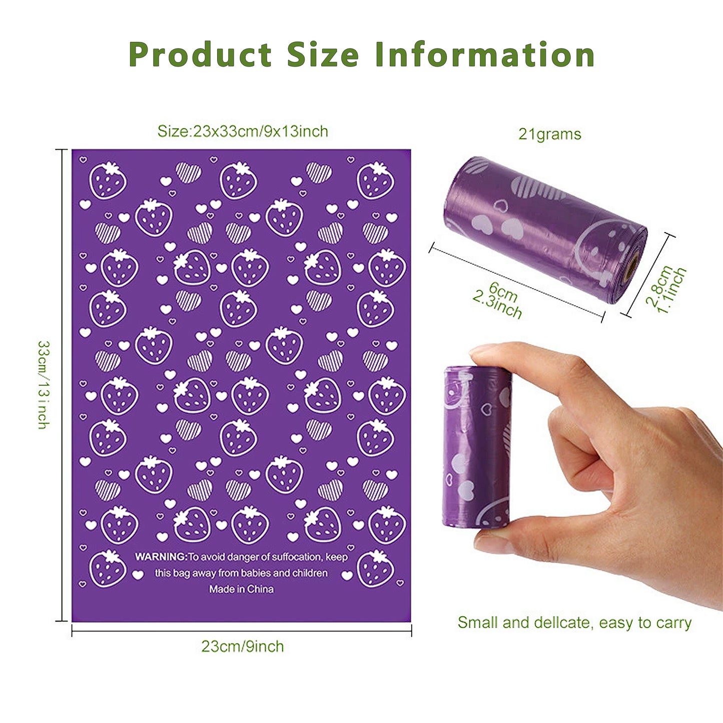 Biodegradable Dog Waste Bags 240 Bags in 16 Rolls with Dispenser Leakproof Easy Tear Cleanup Bags