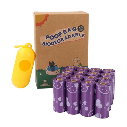 Biodegradable Dog Waste Bags 240 Bags in 16 Rolls with Dispenser Leakproof Easy Tear Cleanup Bags