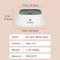 No Spill Dog Water Bowl with Floating Disk, Removable Design and Easy Clean Construction, 34oz