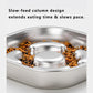 Stainless Steel Slow Feeder Dog Bowl with Raised Center Design and Easy Clean Interior