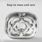 Stainless Steel Slow Feeder Dog Bowl with Raised Center Design and Easy Clean Interior