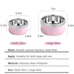 Stainless Steel Dog Bowl with Non-Slip Base and Removable Inner Bowl