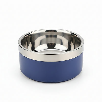 Stainless Steel Dog Bowl with Non-Slip Base and Removable Inner Bowl