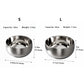 Stainless Steel Cat Bowl with Smooth Interior for Food and Water